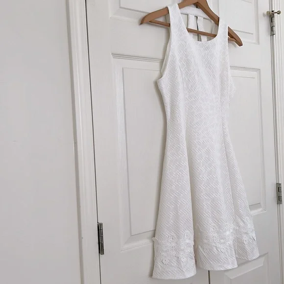 Francesca’s collection Women’s Midi Dress Sleeveless White medium - Picture 4 of 7